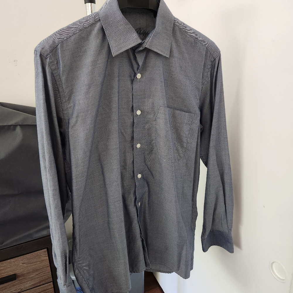 Louis Philippe Gray Textured Shirt